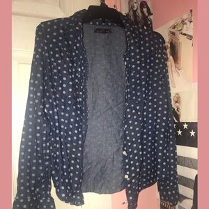 BLUE POLKADOT SHIRT